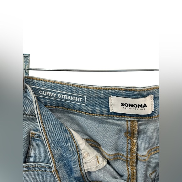 Sonoma Goods For Life® Curvy Straight-Leg High-Waisted Jeans – Size 2R - Picture 4 of 6